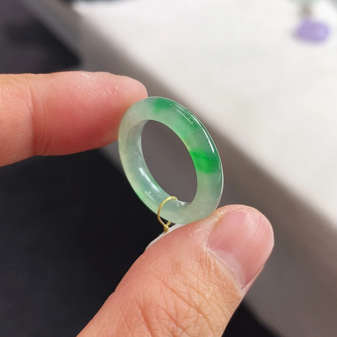 翡翠未镶嵌戒指10-11号