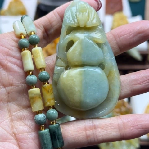 岫玉挂件未镶嵌挂件