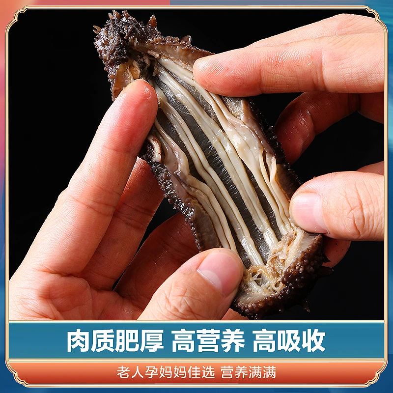 【买一斤送1斤】活参现做非水发海参1000g/袋高汤非水发海参