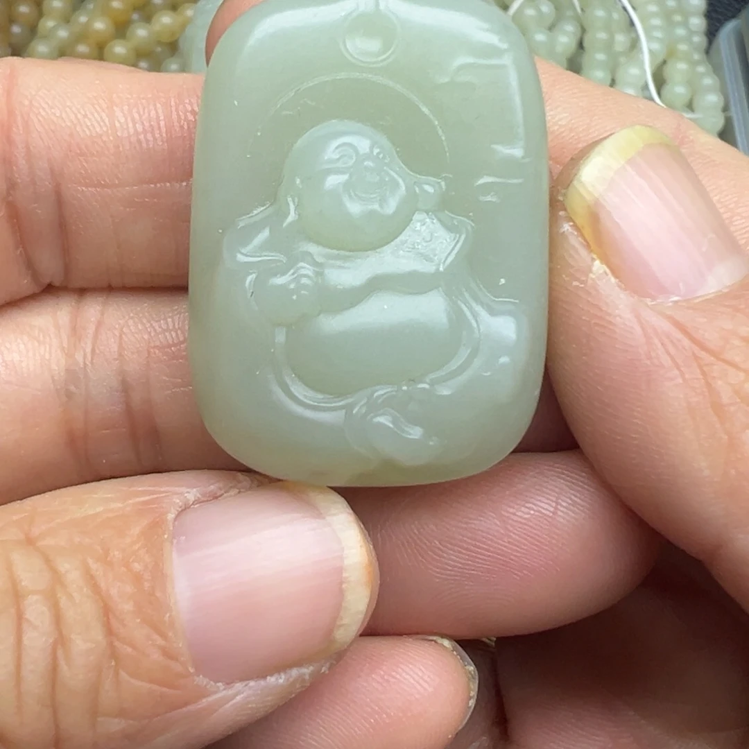 和田玉（糖玉）未镶嵌吊坠(不含链)