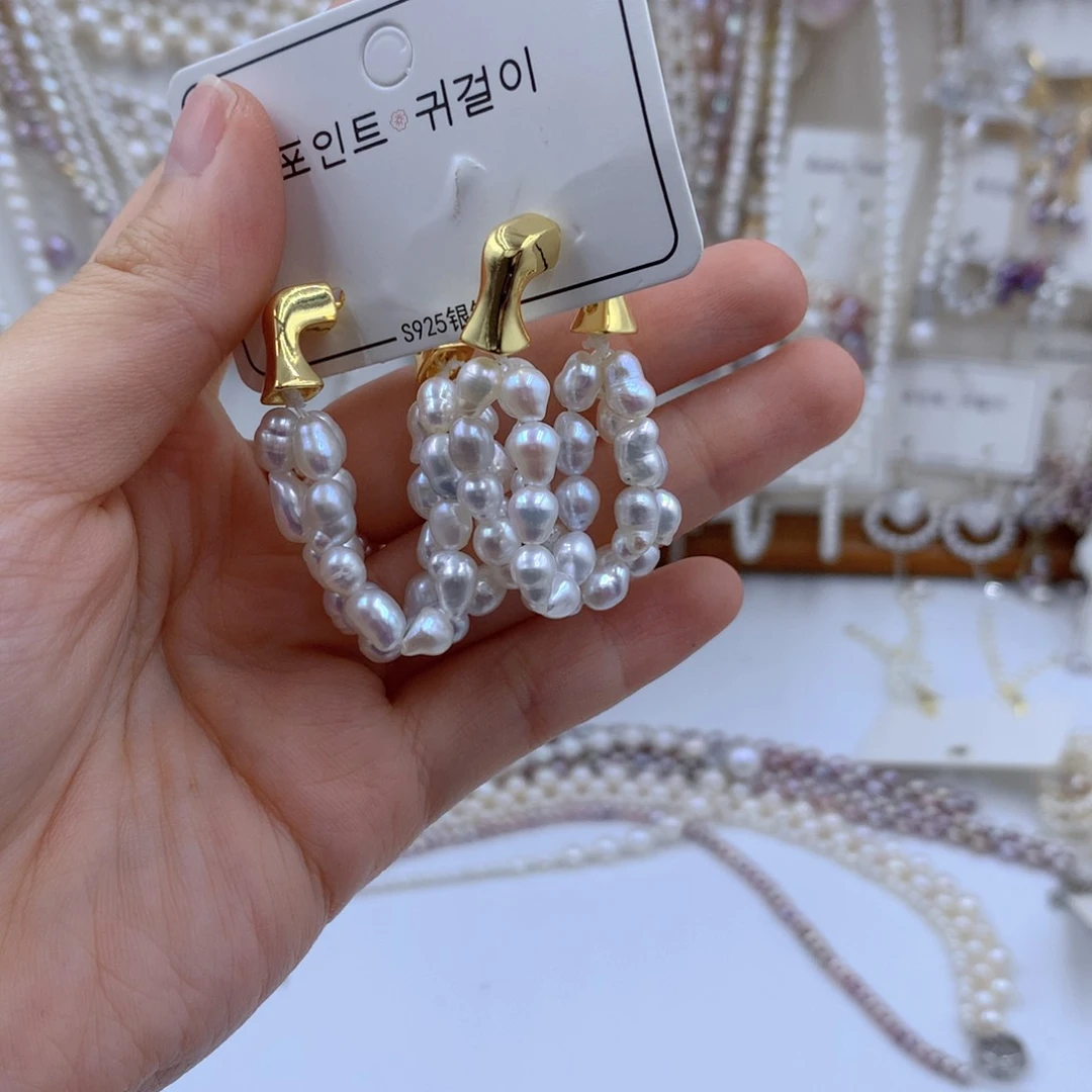 颈饰合金淡水珍珠