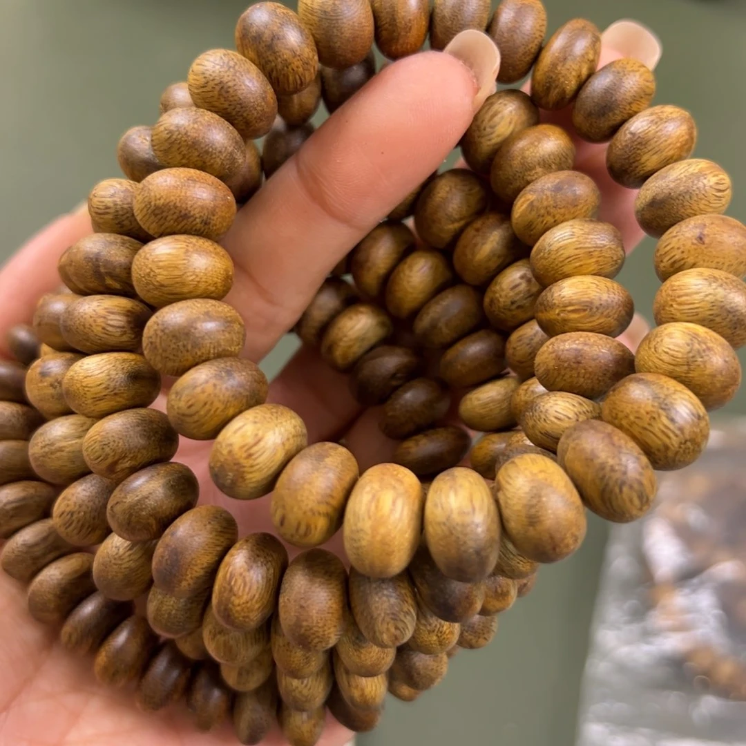 沉香手串海南老白棋树钉卡1.0/11g单圈多样性发一