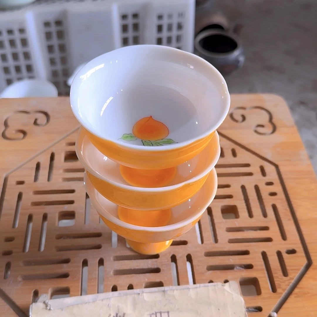 瓷片瑕疵茶具，介意勿拍