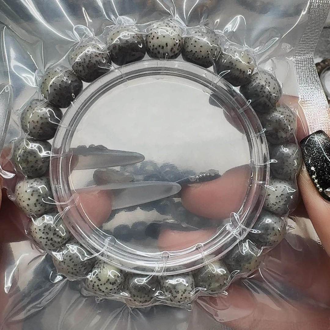 星月菩提手串17高端黑灰星月菩提11桶单圈