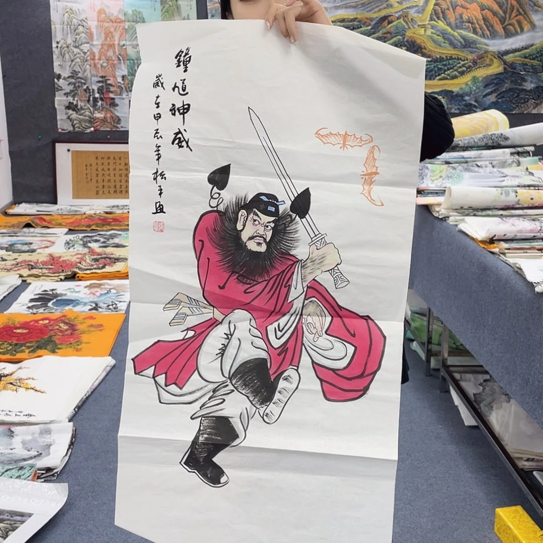 国画作品小姐姐放漏…
