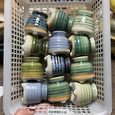 紫砂花盆151微瑕品口径3厘米左右