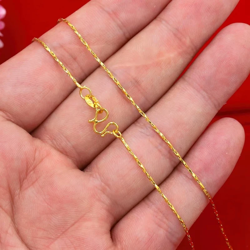 钛钢项链 A-24-极细版满天星河项链精美百搭时尚坠链复古简约经典