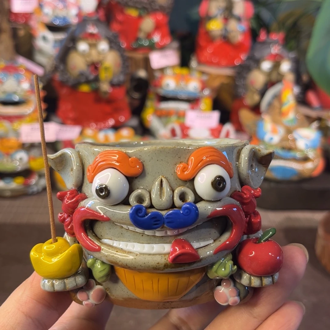 泥塑纯手工茶宠摆件