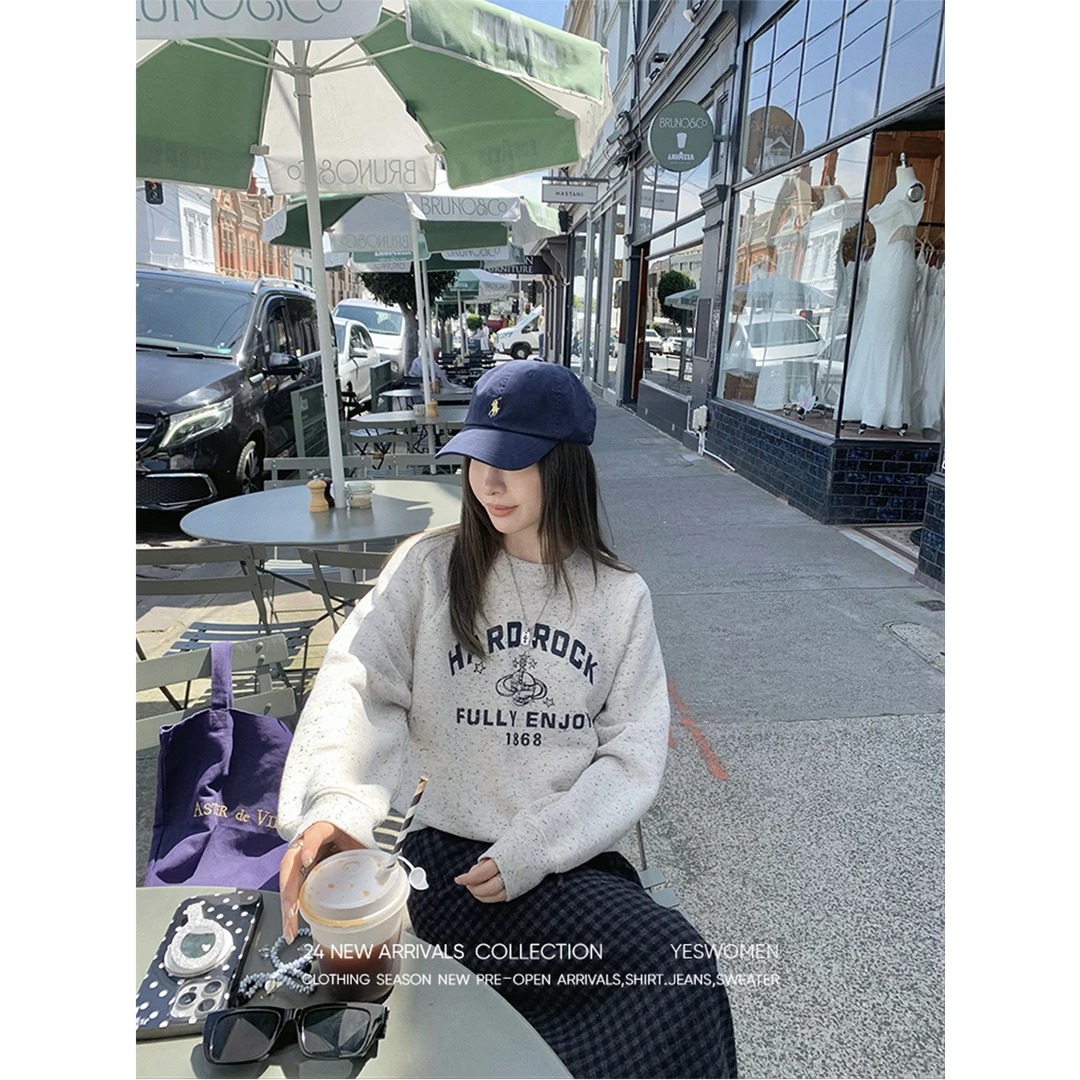 【大吉专属】美校学妹卫衣·圆领休闲宽松版型舒适XY13410B3342