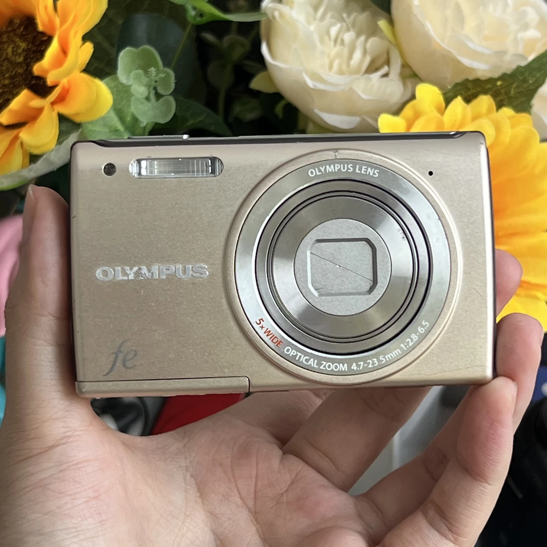 95新 Olympus/奥林巴斯 奥林巴斯fe5050香槟色全套配件