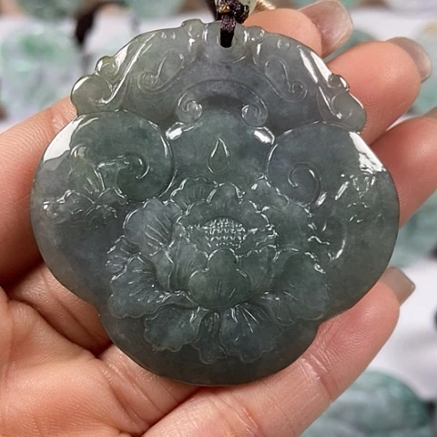 翡翠颈饰未镶嵌如意锁福利