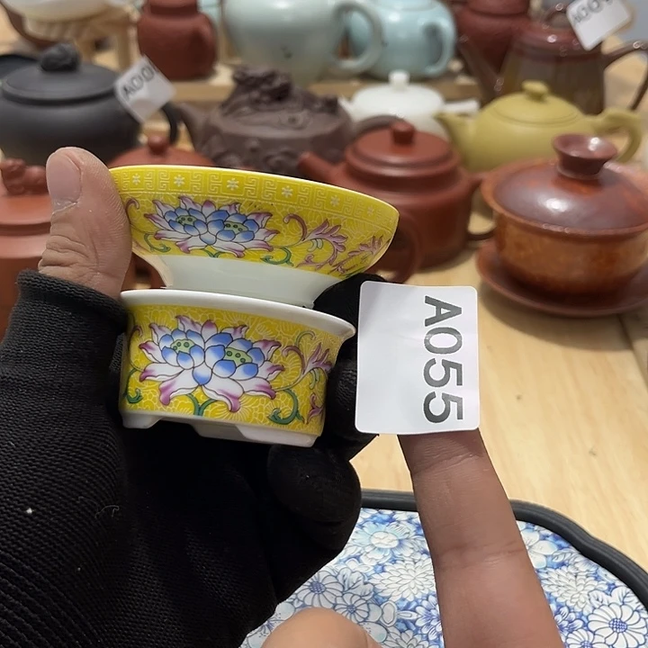 瓷片茶摆件工艺品摆件666