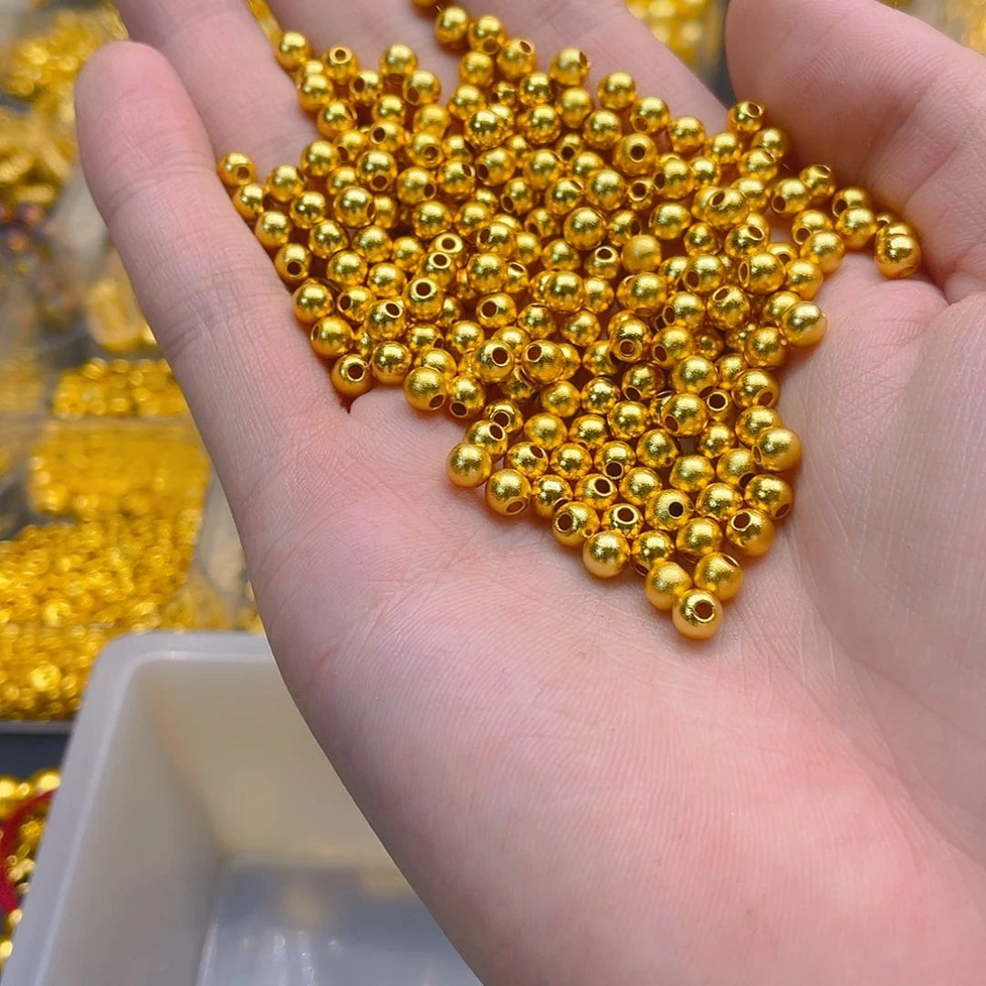 锆石铜合金高货古法珠5mm50颗