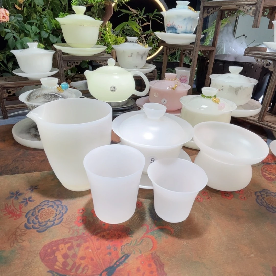 叨***子公道杯盖碗茶漏闻香杯2个马蹄客杯