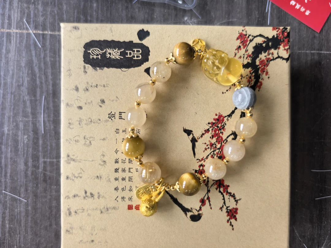 合金手链 月光手链女吞金兽手串