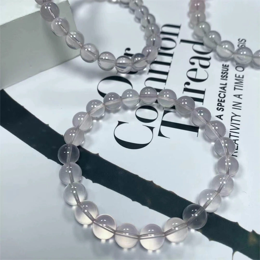 【水晶系列】星光粉水晶手串8mm，多样性发货1件