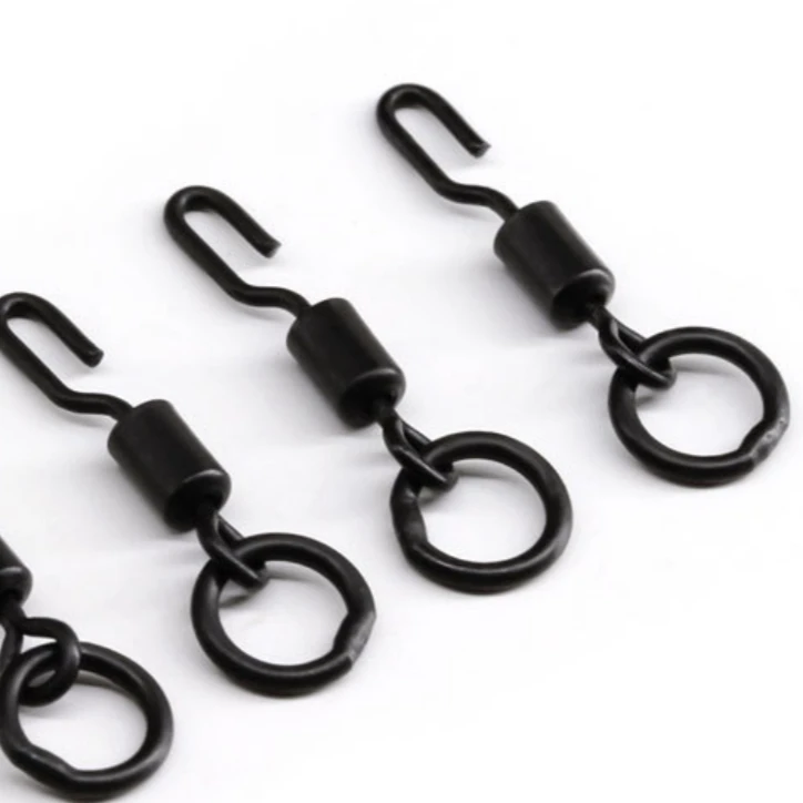 27、带圈开口QC转环欧式鲤钓连接器 罗尼钓组配件(15只装)