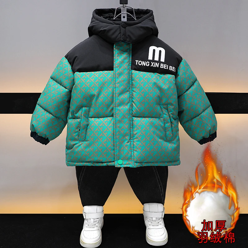 男童棉衣超厚外套棉衣冬季2025新款羽绒棉服帅气宝宝棉袄保暖潮款