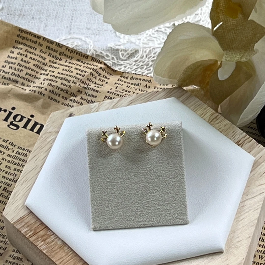 小鹿脚耳钉可爱一鹿有你气质时尚百搭简约