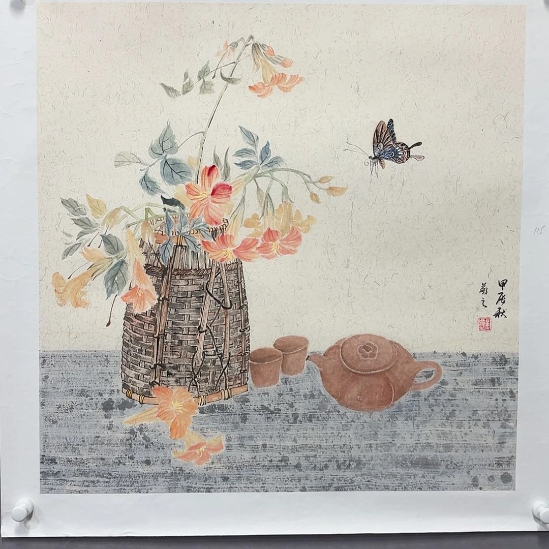 国画亲笔手绘放心去藏