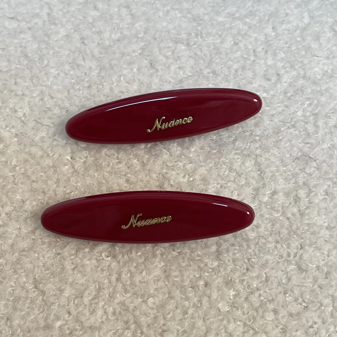 【福利款】红色边夹一对气质可爱新年百搭