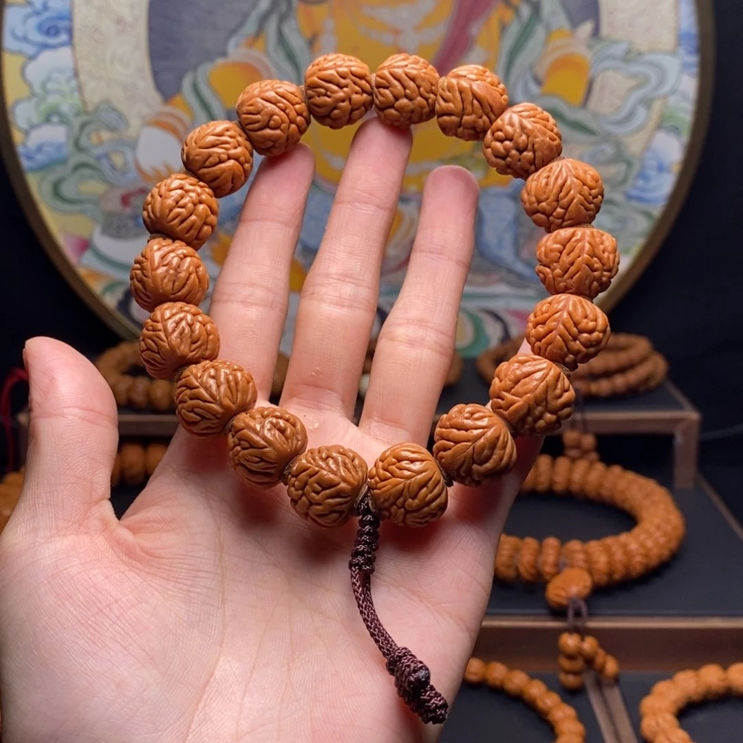 手串桃核龙纹桃核豹子头
