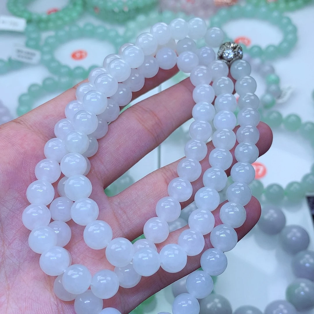 翡翠未镶嵌毛衣链