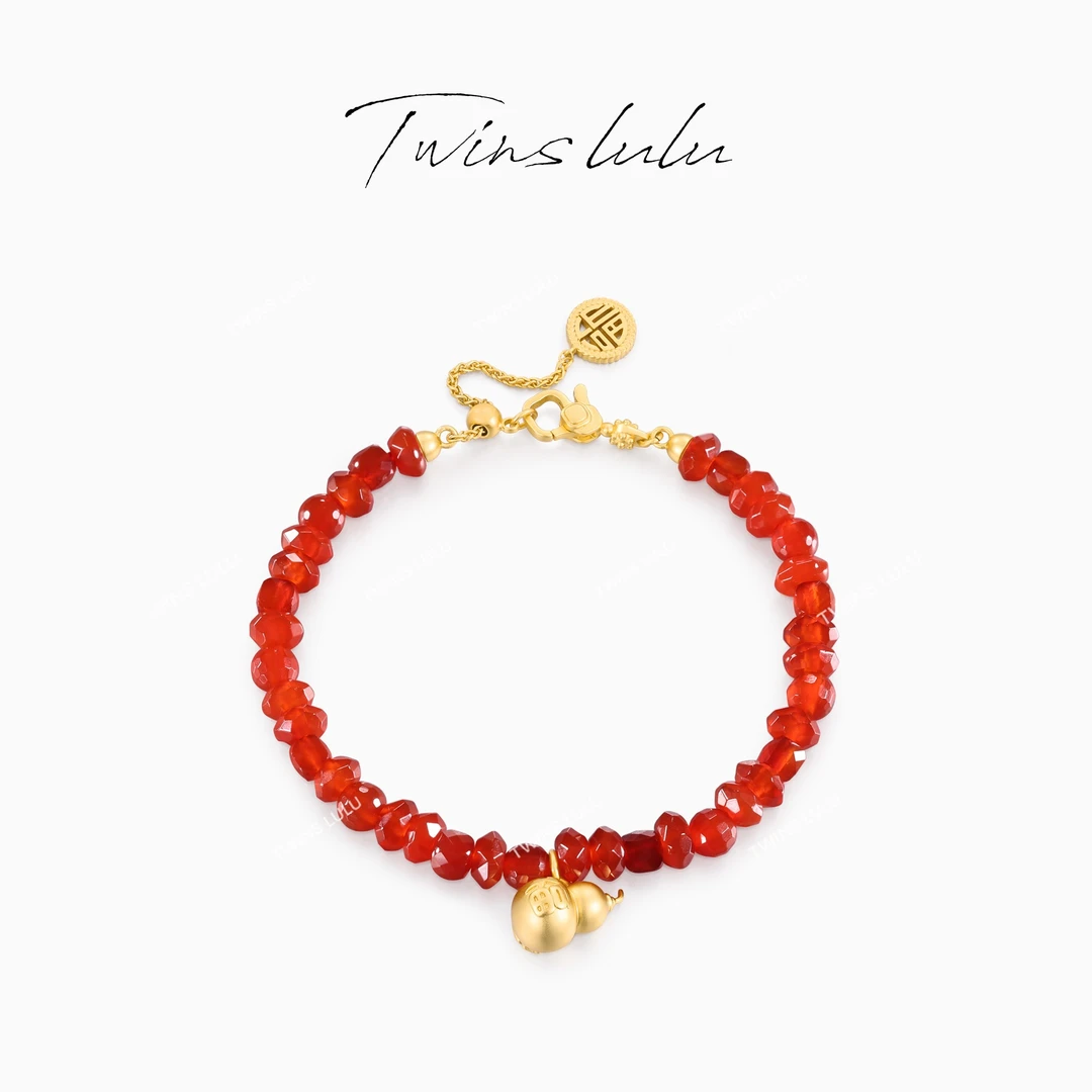 TWINS LULU 出游季 夏上新 时尚百搭招财福禄经典葫芦手链TSS6964