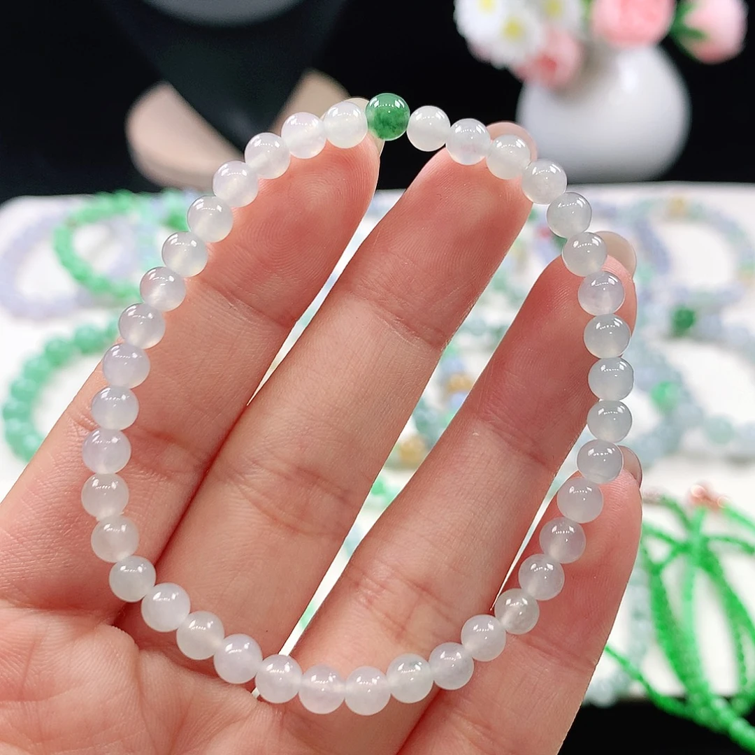 翡翠未镶嵌手链4.8mm