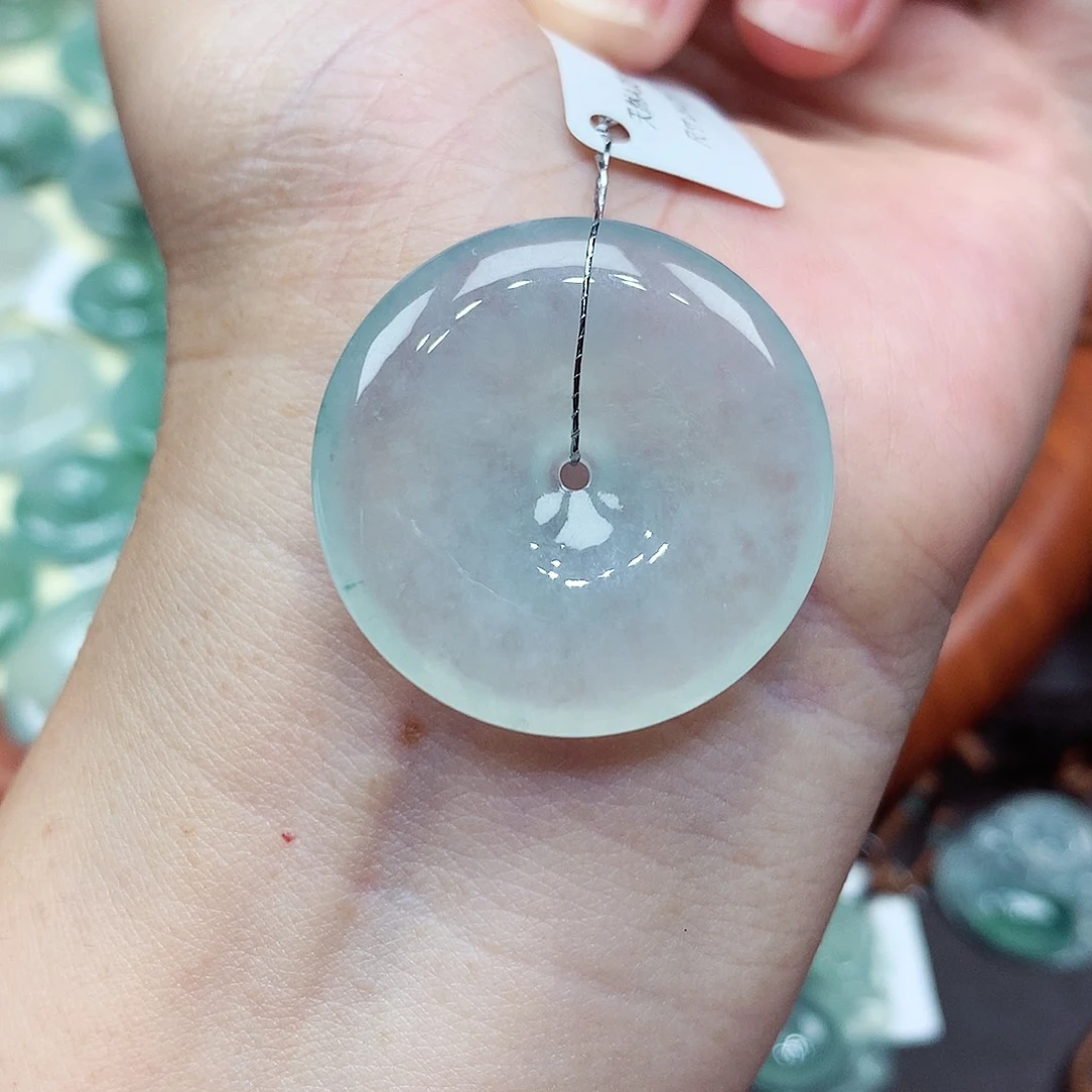 翡翠未镶嵌颈饰翡翠35，29.2/5.4