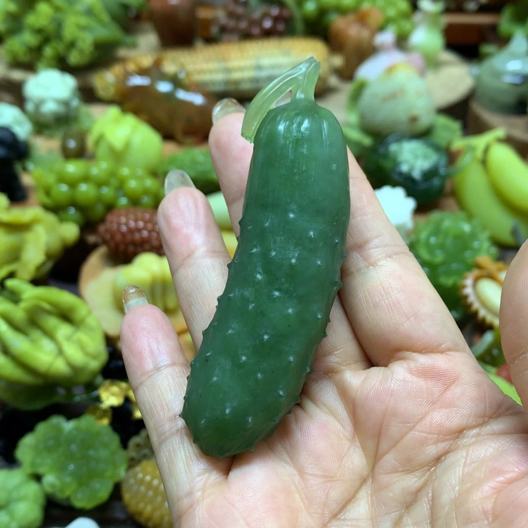 未镶嵌蛇纹石玉手把