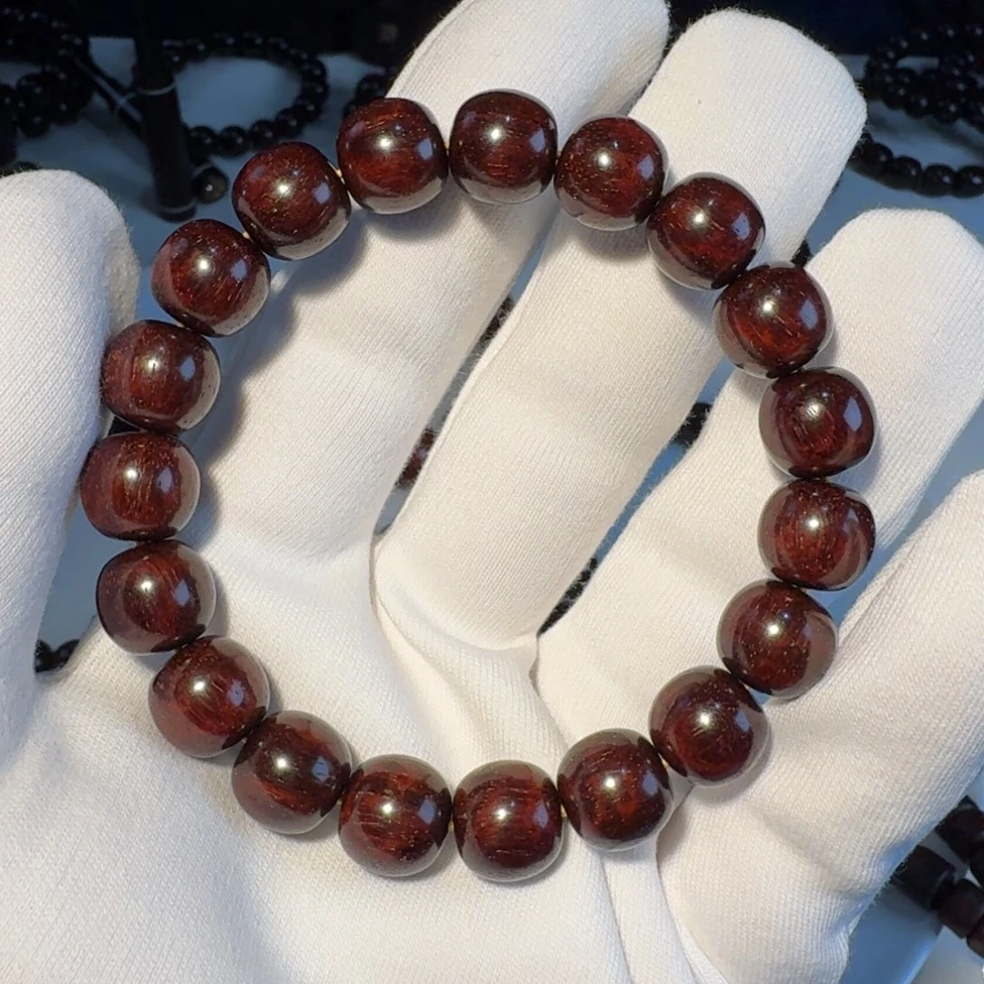 小叶紫檀手串/手链印度小叶紫檀日本三味线琴料