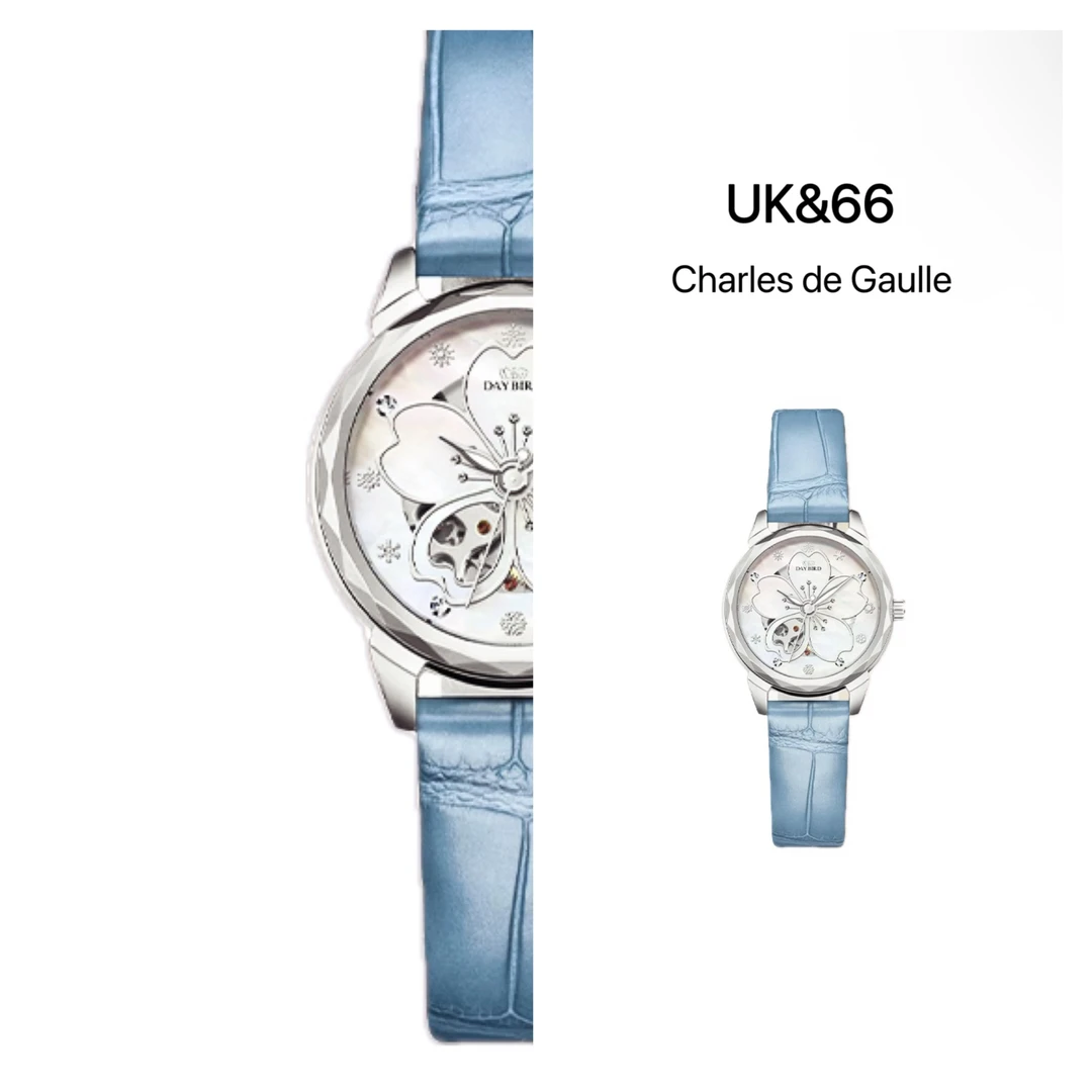 UK&66· 【野蔷薇】DAYBIRD高定小表盘精致镂空全自动机械女表