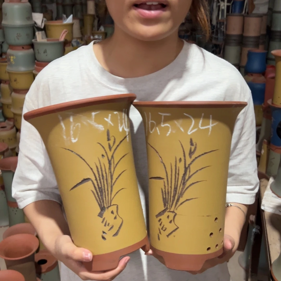 宜兴川阁紫砂花盆