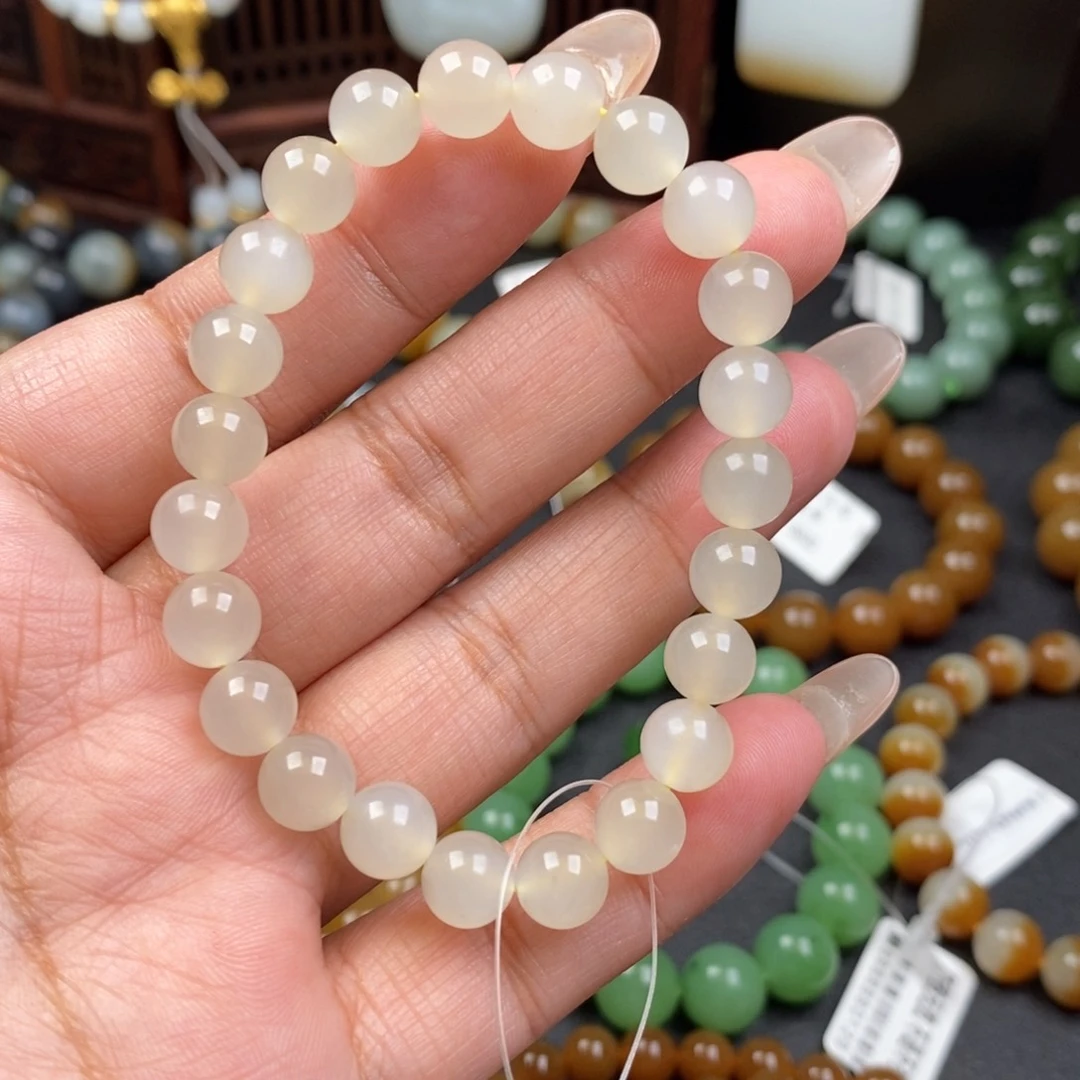 和田玉手串未镶嵌