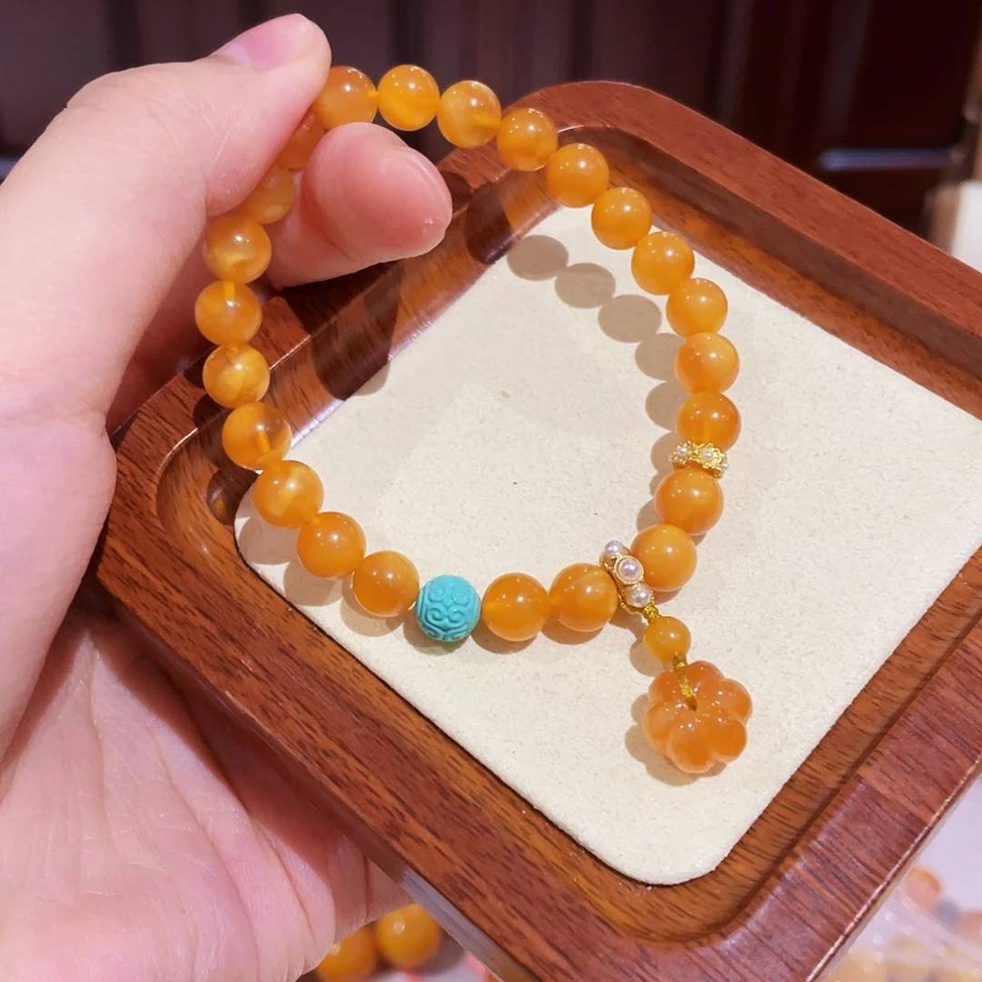 蜜蜡手链未镶嵌手串