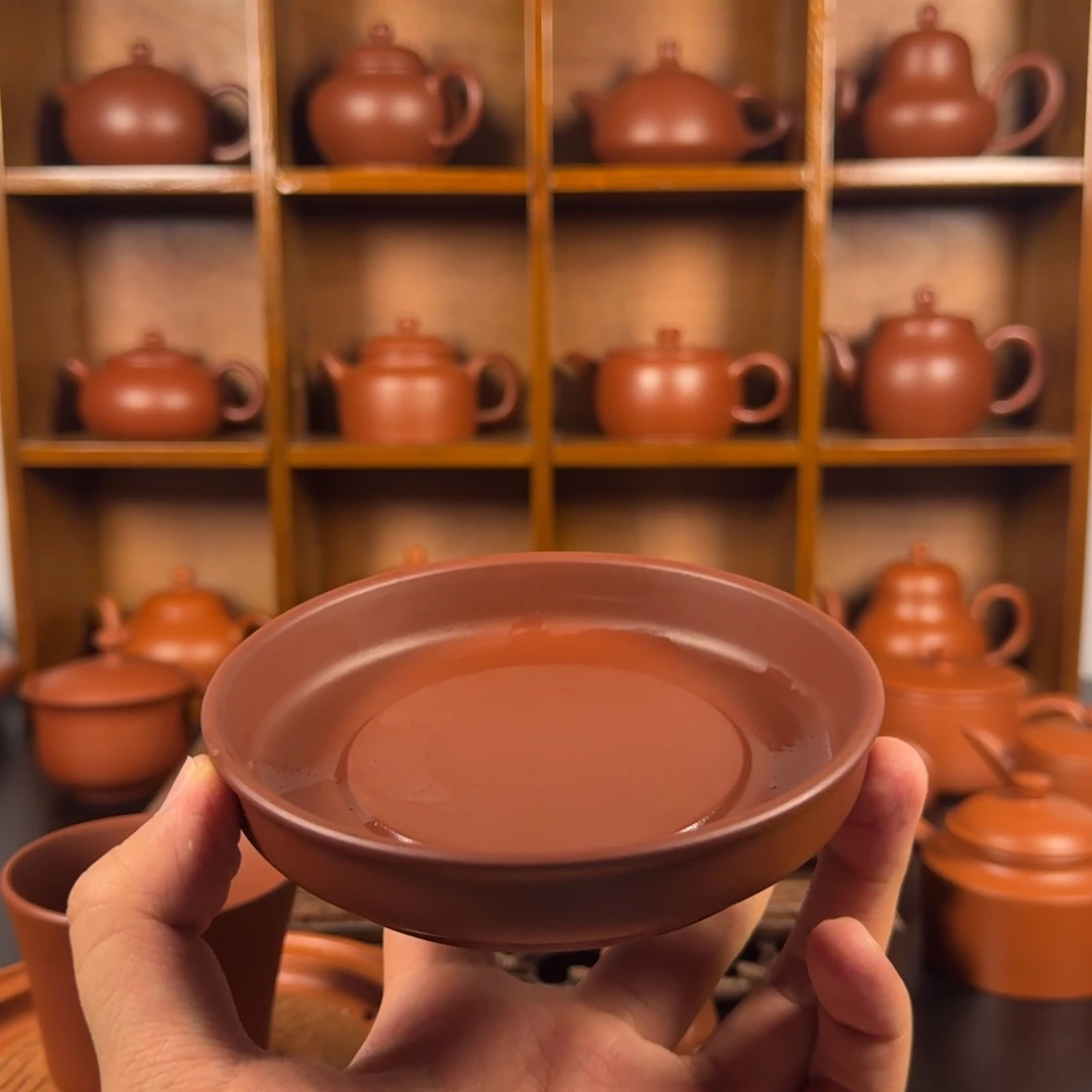 紫砂特价福利款原矿朱泥小壶承