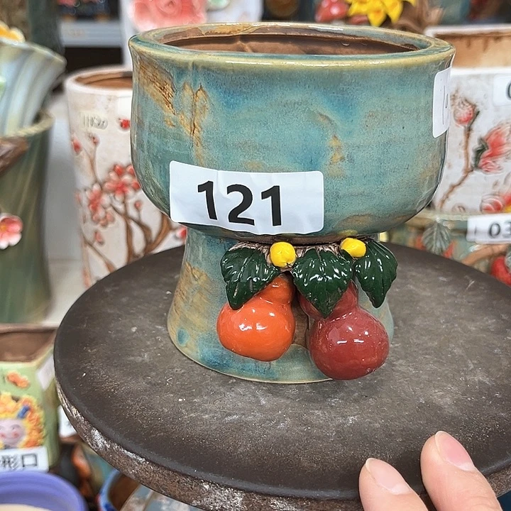 紫砂花盆粗陶材质多肉花盆