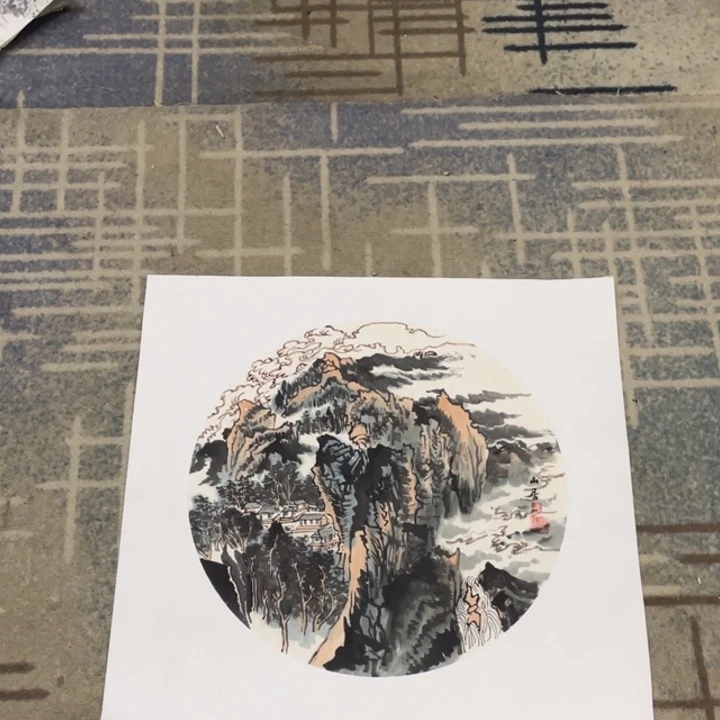 国画50斗方作品山水11111