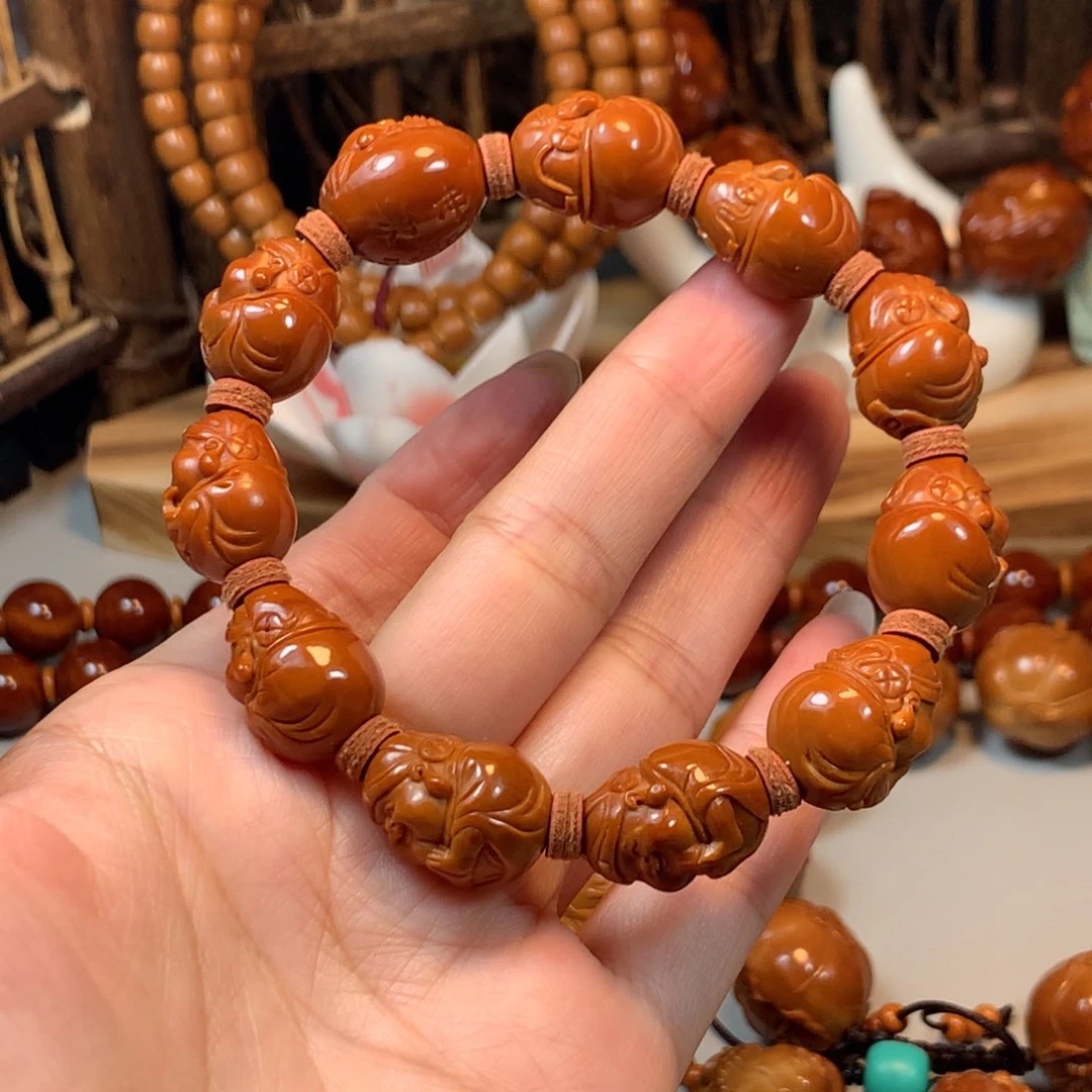 手串/手链橄榄核孤*影橄榄核社会财神