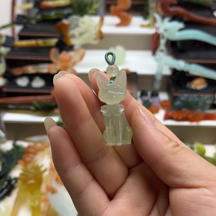 蛇纹石玉未镶嵌岫玉发簪