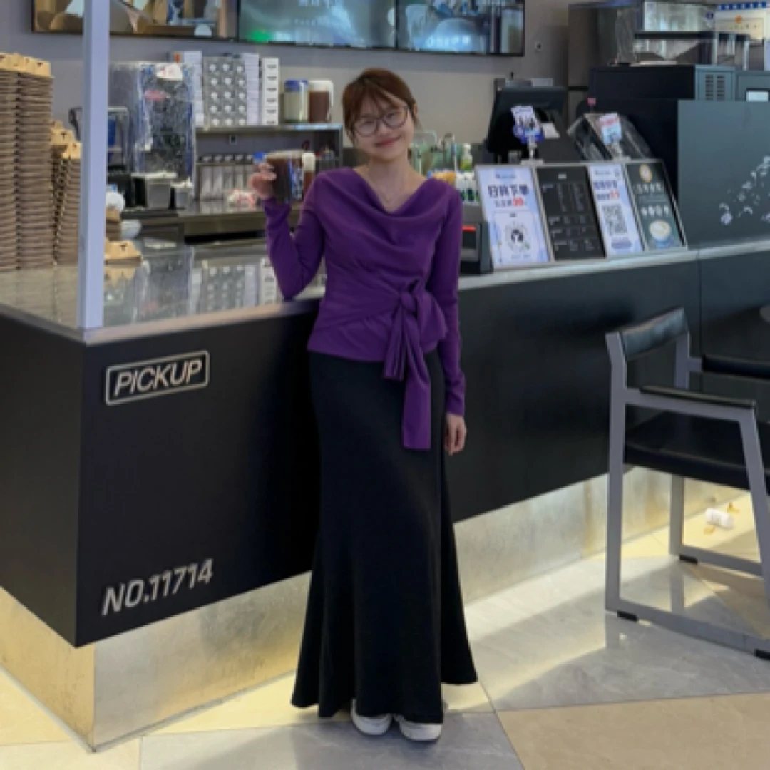 法式气质不规则斜肩长袖德绒磨毛女韩系穿搭绑带收腰打底上衣