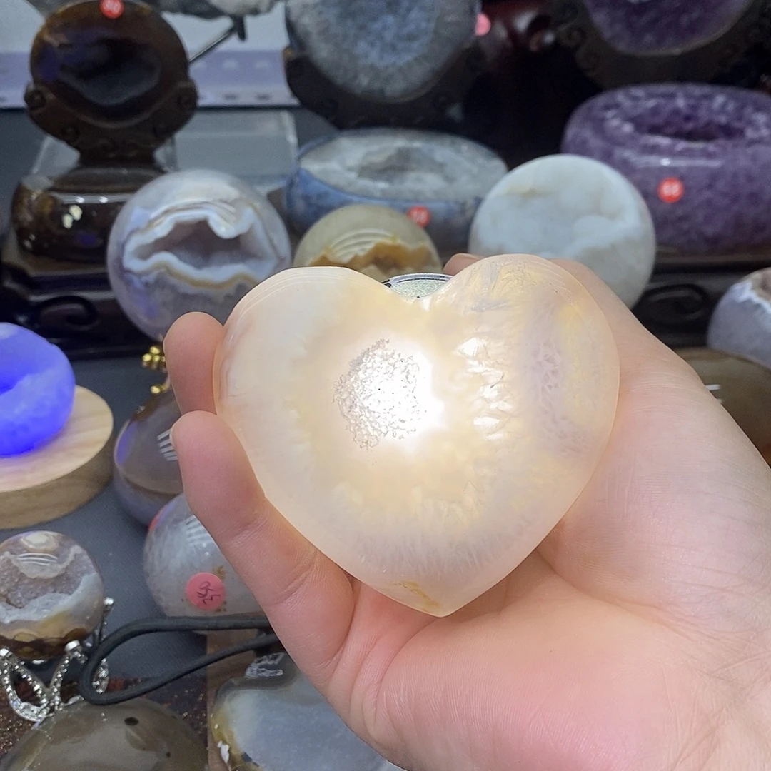 摆件未镶嵌紫晶爱心