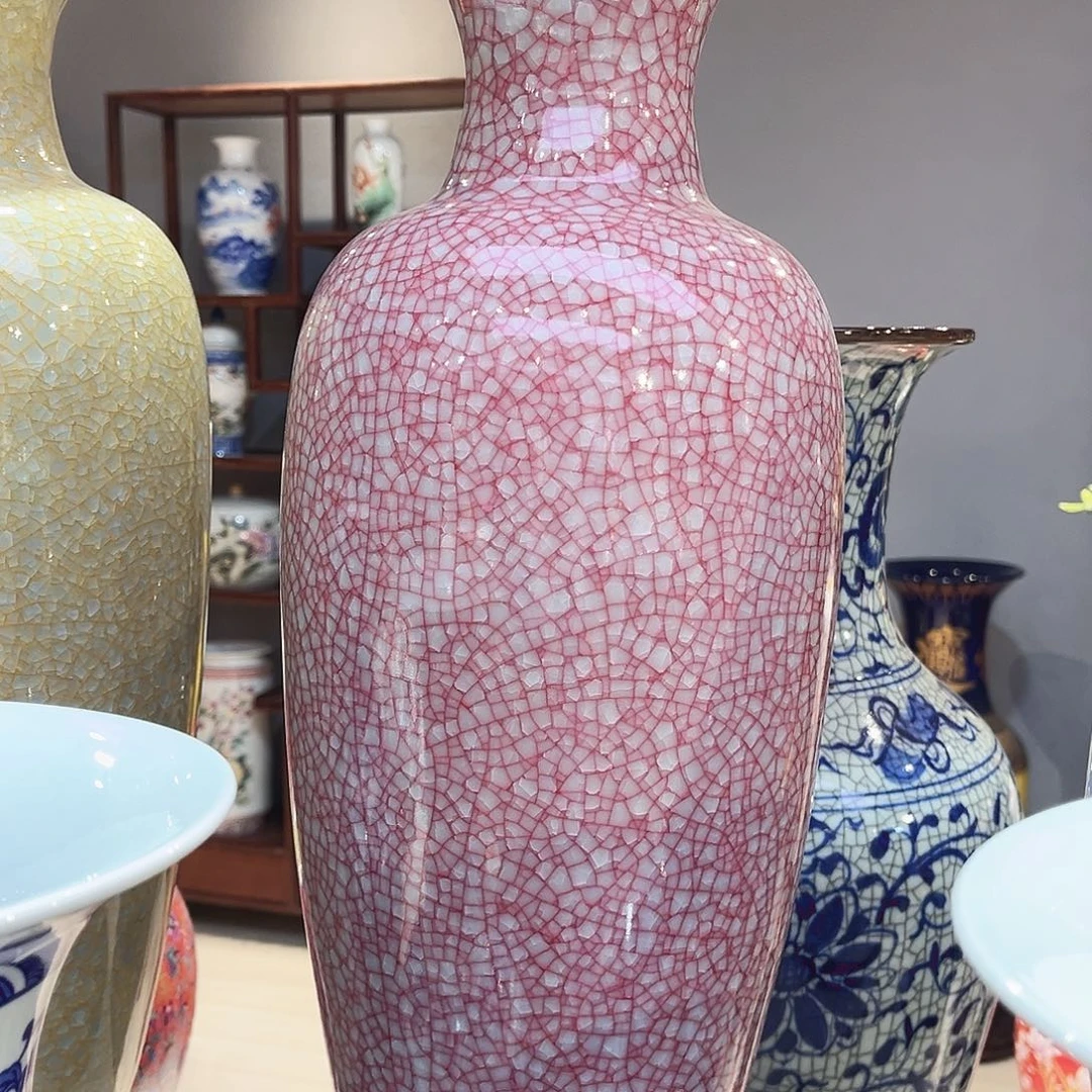 注***啦景德镇陶瓷花瓶52公分