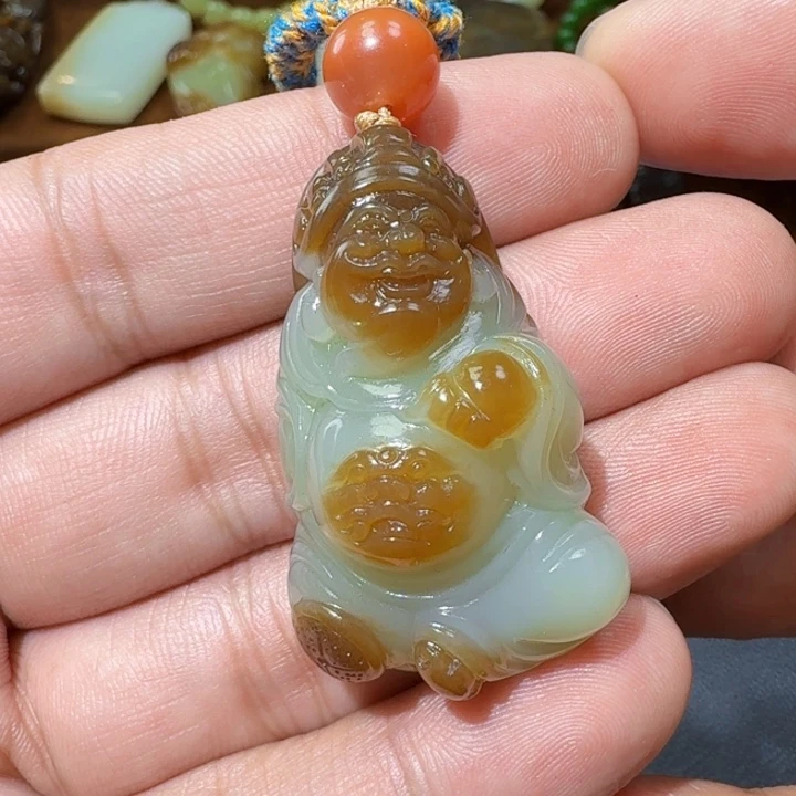 和田玉未镶嵌挂件