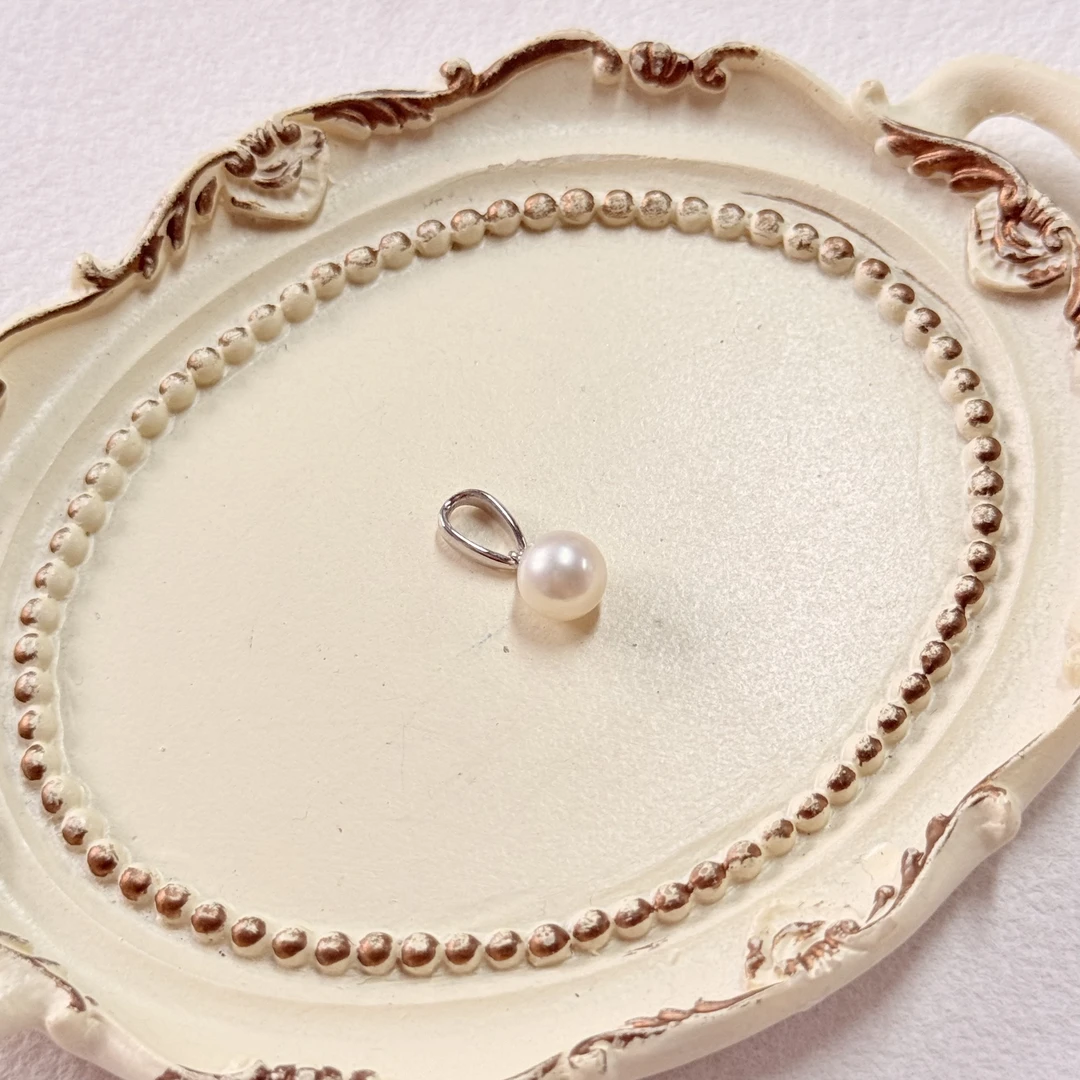 【六六中古】孤品天然海水珍珠吊坠ew3630珠子6.3