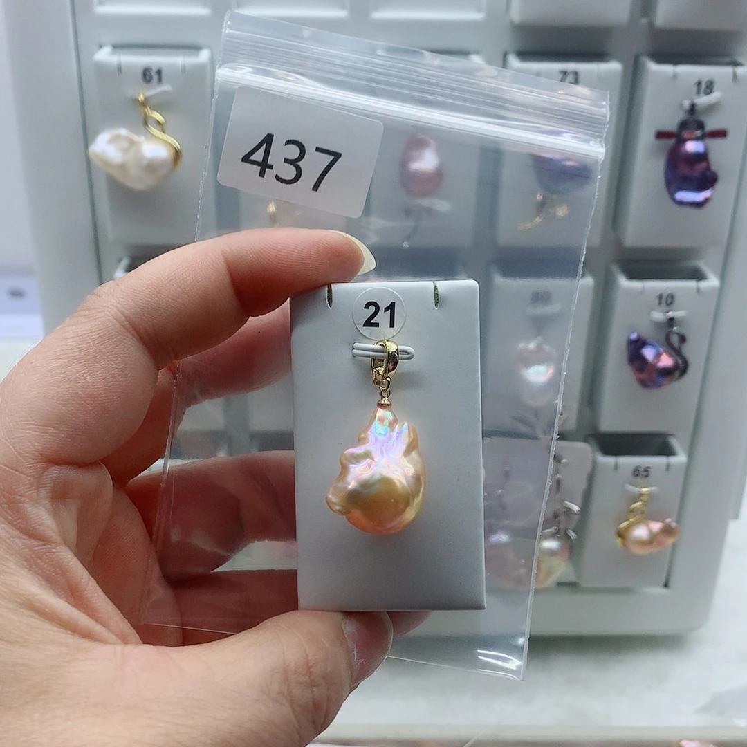 吊坠(不含链)合金淡水珍珠