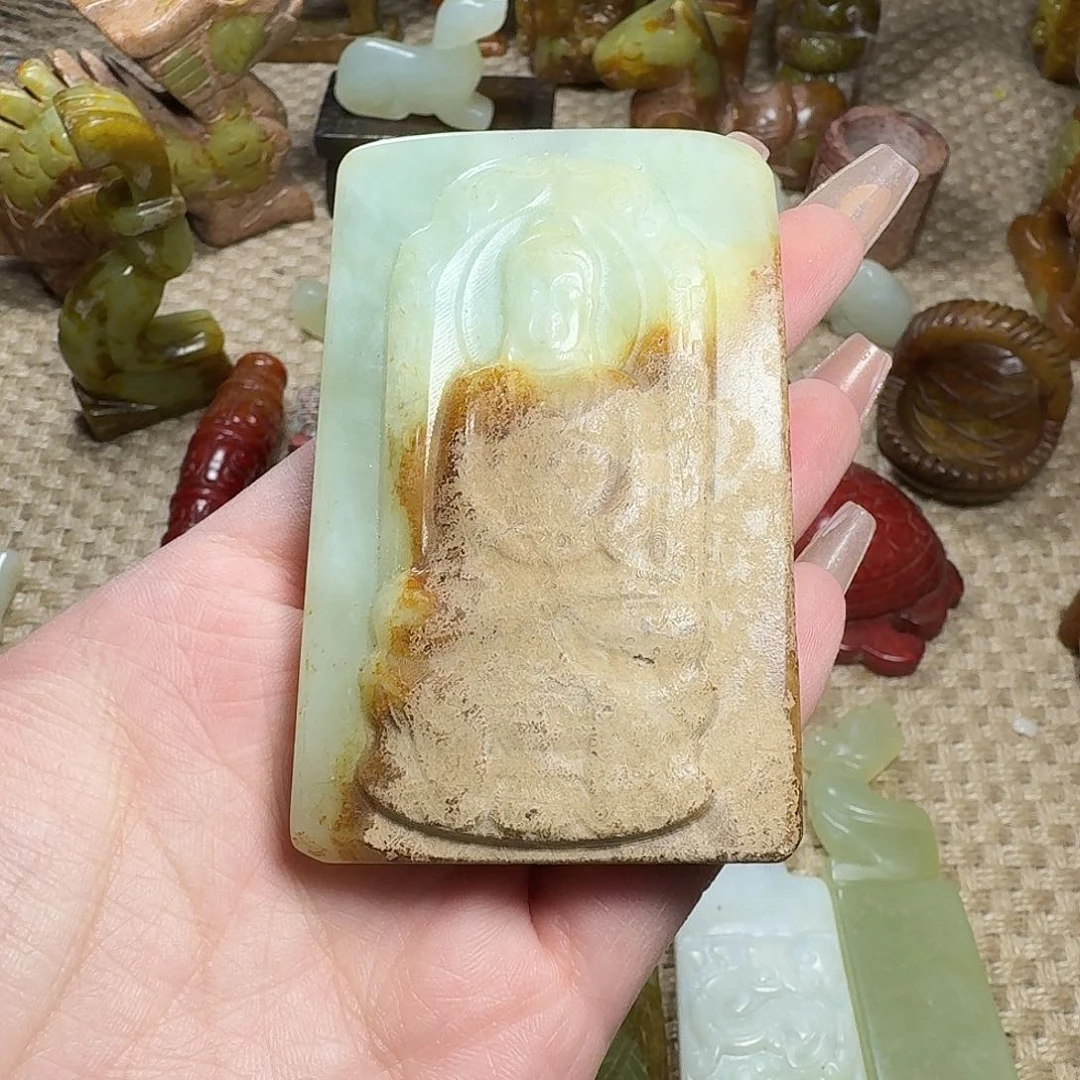 白玉菩提吊坠挂件