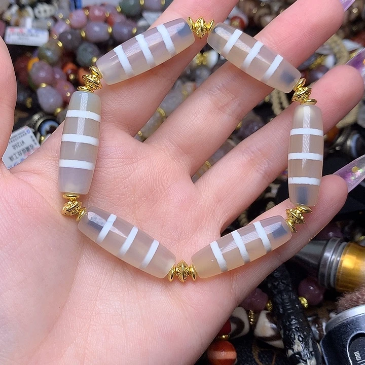 玛瑙/玉髓未镶嵌发一条