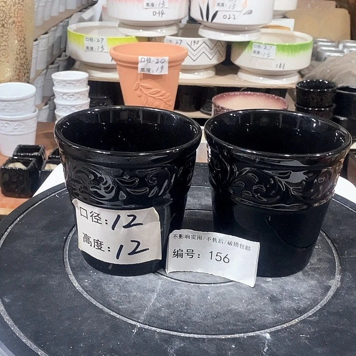 微瑕花盆-156-口12×12-2个